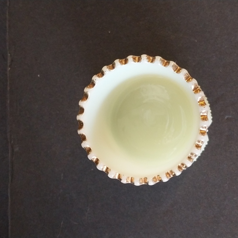 🤑🤑Antique Fort Kent Souvenir Custard Glass Toothpick Holder - Picture 4 of 8